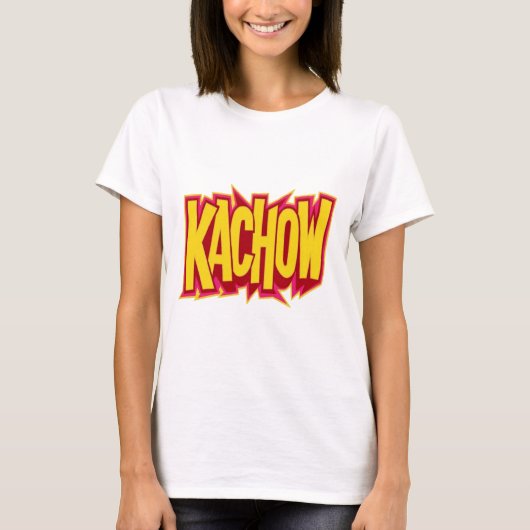 kachow sticker tシャツ (正面)