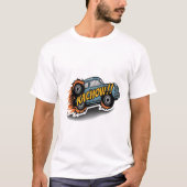kachow sticker tシャツ (正面)