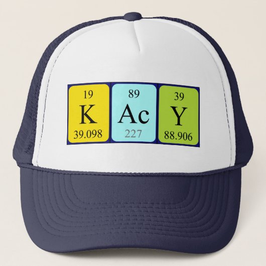 Kacy定期的なテーブル名hat キャップ (正面)