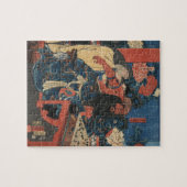 Kadaの砥石oのkezuriteのkan'uのyakizu oのryōjiのsuruのzu ジグソーパズル (横)