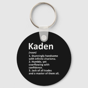 Kadenの定義 パーソナライズド 名前 楽しい 誕生日 キーホルダー