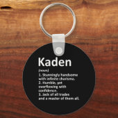 Kadenの定義 パーソナライズド 名前 楽しい 誕生日 キーホルダー (正面)