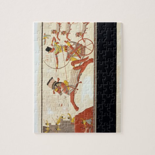 Kadeshの戦いのRamesses II (1279-13年紀元前に)、 ジグソーパズル (縦)