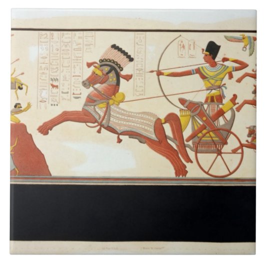 Kadeshの戦いのRamesses II (1279-13年紀元前に)、 タイル (正面)