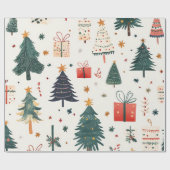 Kadopapier kerst  ラッピングペーパー (フラット)