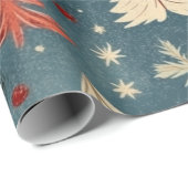 Kadopapier kerst blauw ラッピングペーパー (ロールコーナー)
