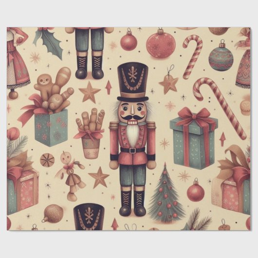 Kadopapier kerst notenkraker ラッピングペーパー (フラット)