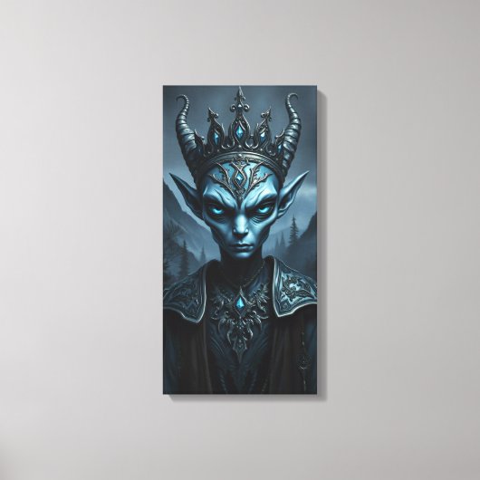 Kael’Thar the Void King Dark Fantasy Canvas Art キャンバスプリント (正面)