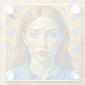 “Kaela” - Pattern of a Past ガラスコースター (裏面)