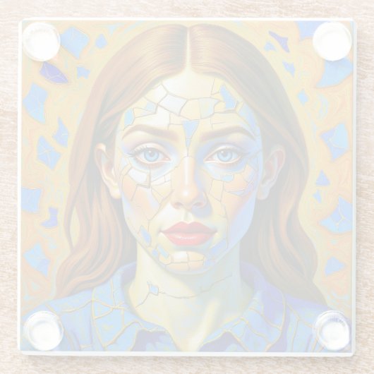 “Kaela” - Pattern of a Past ガラスコースター (裏面)