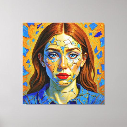 “Kaela” - Pattern of a Past キャンバスプリント (正面)