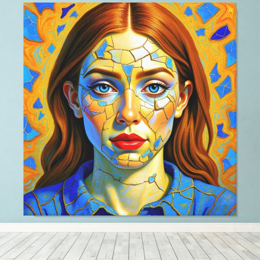 “Kaela” - Pattern of a Past キャンバスプリント (インサイチュ (ウッドフロア))