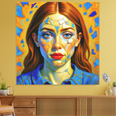 “Kaela” - Pattern of a Past キャンバスプリント (インサイチュ (リビング))