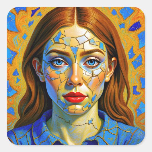 “Kaela” - Pattern of a Past スクエアシール (正面)