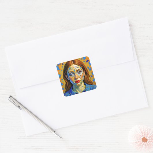 “Kaela” - Pattern of a Past スクエアシール (封筒)