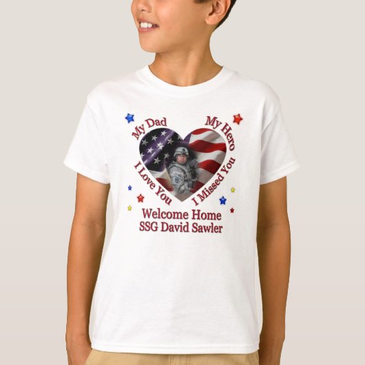Kaeraのパパの帰郷のワイシャツ Tシャツ (正面)