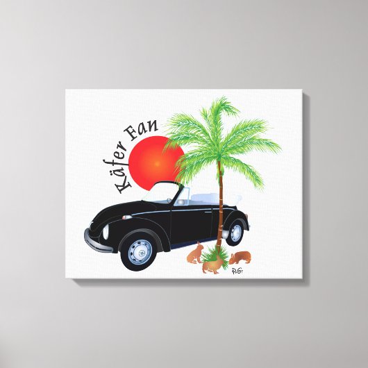 Käfer Fan キャンバスプリント (正面)