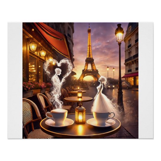 Kaffee für zwei in Paris – Liebe aus Dampf ポスター (正面)