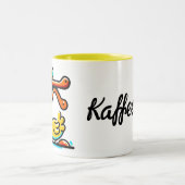 Kaffee mit Ente ツートーンマグカップ (中央)