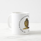 Kaffee- oder Teetasse, Buddha-Zitat auf Deutsch  コーヒーマグカップ (正面左)