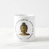Kaffee- oder Teetasse, Buddha-Zitat auf Deutsch  コーヒーマグカップ (中央)