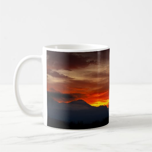 Kaffee Tasse Sonnenuntergang コーヒーマグカップ (左)