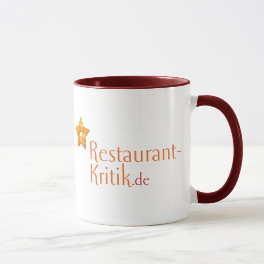 KaffeebecherフォンレストランKritik.de マグカップ (右)
