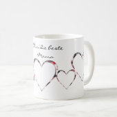 Kaffeebecher beste Mutter Herzbecher コーヒーマグカップ (正面右)