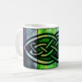 Kaffeetasse, Becher mit keltischem Knoten コーヒーマグカップ (正面左)
