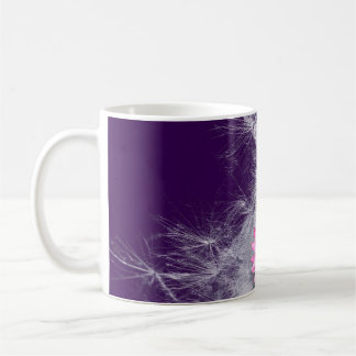 Kaffeetasse Blumen und Distelsamen, lila コーヒーマグカップ