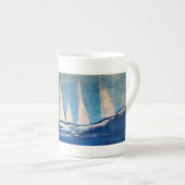 Kaffeetasse mit eigens gestaltetem Motiv ボーンチャイナマグカップ (正面右)