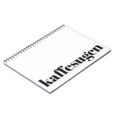 Kaffesugen白黒ノートブック ノートブック (左側)