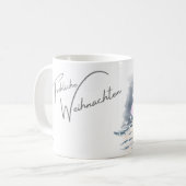 Kaffetasse Weihnachts-Pferdebild コーヒーマグカップ (正面左)