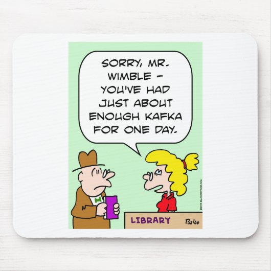 kafkaの図書館十分な本 マウスパッド (正面)