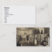 Kagha-Choura、ダゲスタンのプレート55のダンスパーティー 名刺 (正面/裏面)