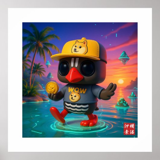 Kagu Crypto Dogecoin ポスター (正面)