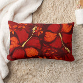 Kahalaのハイビスカスのハワイの熱帯腰神経の枕 ランバークッション (ブランケット)