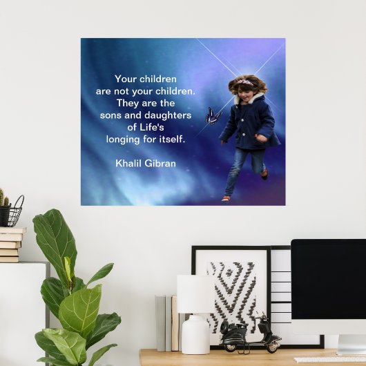 Kahlil Gibranの子ども ポスター (ホームオフィス)