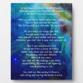 Kahlil Gibran行為について フォトプラーク (正面)