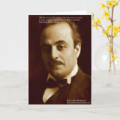 Kahlil Gibran "智慧は誇り高ぶる" 引用 ギフト & カード (黄色い花)