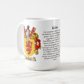 Kahnは、起源、意味および頂上示します コーヒーマグカップ (正面左)