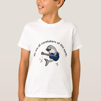 Kai Dolphin: Earth Caretaker T-Shirt for Kids Tシャツ