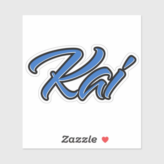 Kai Name blue Aufkleber Sticker Stickerset シール (シート)
