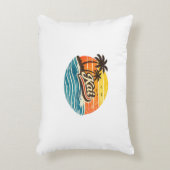 Kai Retro Sunset Name Design アクセントクッション (正面(垂直))