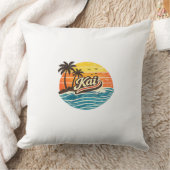 Kai Retro Sunset Name Design クッション (ブランケット)