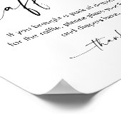 KAIAおむつラッフルベビーシャワーゲームサイン ポスター (角)