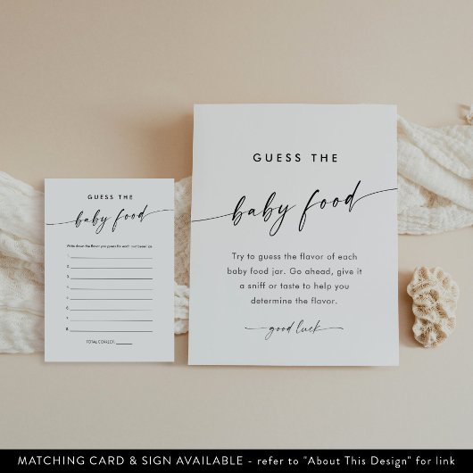 KAIAはベビー食ゲームの看板を推測 ポスター