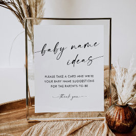 KAIAベビー名アイディアゲームサイン ポスター