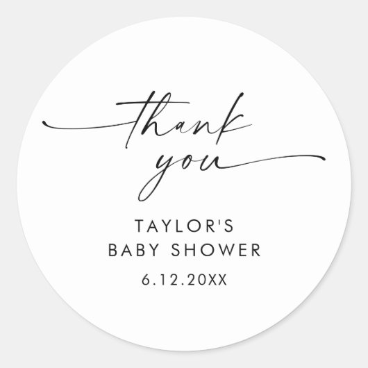 KAIAミニマリスト赤ちゃんシャワー特典 ラウンドシール (正面)