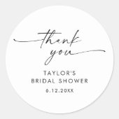 KAIAミニマルブライダルシャワー賛成 ラウンドシール (正面)